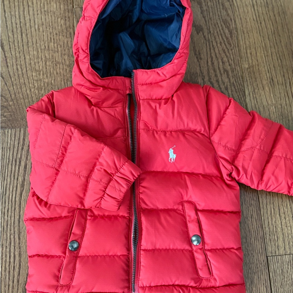 Polo Ralph Lauren Performance Red Puffer Jacket